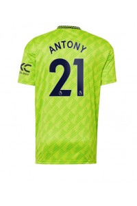 Fotbalové Dres Manchester United Antony #21 Třetí Oblečení 2022-23 Krátký Rukáv